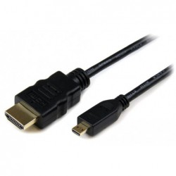 POWERTECH καλώδιο HDMI σε HDMI Micro CAB-H007, με Ethernet, 1.5m, μαύρο