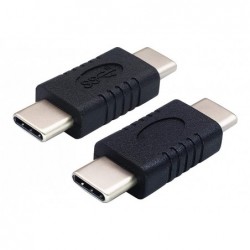 POWERTECH αντάπτορας USB-C αρσενικό σε USB-C αρσενικό PTH-061, μαύρο