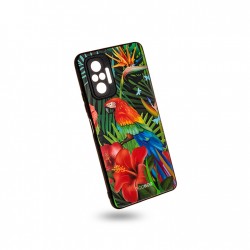 EGOBOO Case Glass TPU Jungle Parrot (Xiaomi Redmi Note 10 Pro)