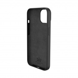 PURO  Cover Silicon with microfiber inside για iPhone 14 6.1''- Μαύρο