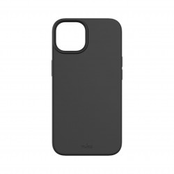 PURO  Cover Silicon with microfiber inside για iPhone 14 6.1''- Μαύρο