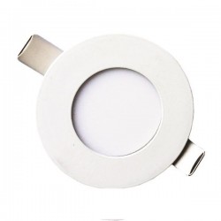 ΦΩΤΙΣΤΙΚΟ ΧΩΝΕΥΤΟ LED SLIM Φ85 3W 3000K ΛΕΥΚΟ PLUS