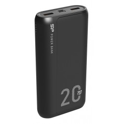 SILICON POWER power bank QS15, 20000mAh, 2x USB & USB Type-C, 3A, μαύρο