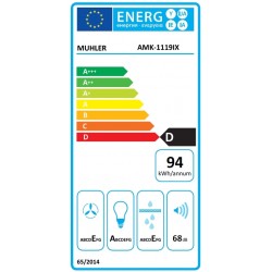 Muhler AMK-1119IX Απορροφητήρας Καμινάδα-Τζάκι 60cm Inox