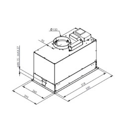 Pyramis Plus Μηχανισμός Απορρόφησης 55cm Inox