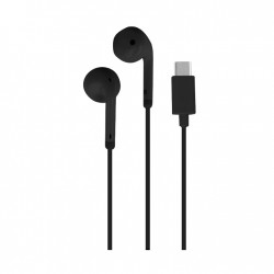 Puro Wired Stereo Earphones USB-C Black