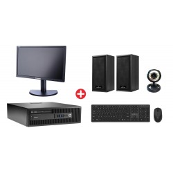 Bundle HP PC 600 G2 SFF, οθόνη 23", ποντίκι/πληκτρολόγιο, ηχεία, Web Cam, Win 10H