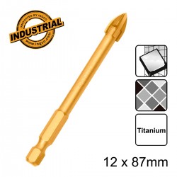 Τρυπάνι Πλακιδίων Γυαλιού 12x87mm